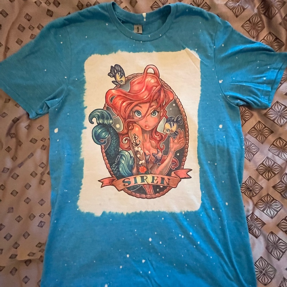Ariel Siren Women's Medium Bleached Shirt